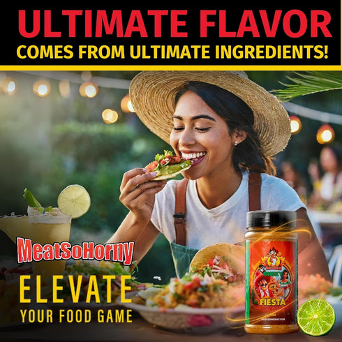 MeatSoHorny Frisky Fiesta Carne Asada BBQ Rub for Smoking and Seasoning | Brisket Rub Seasoning, Ribeye Steak, Chicken Rub, Turkey, Pork, Poultry ...