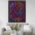 THE ART BOX Multi Purple Mandala Sun and Moon Aesthetic Wall Tapestry – Celestial Cotton Wall Hanging for Bedroom Indie Decor...