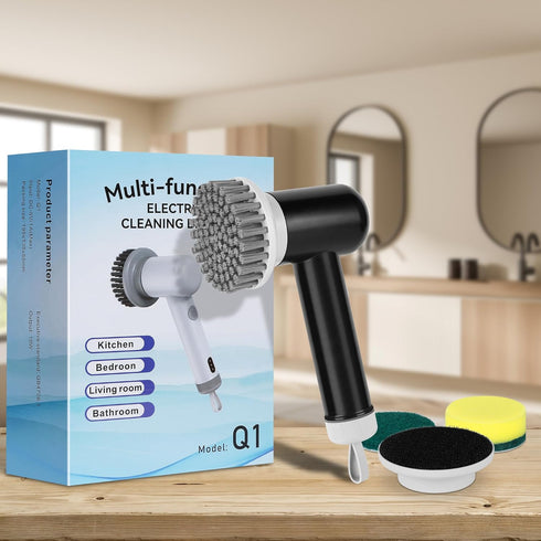 Electric Spin Scrubber, Cordless Shower Scrubber with 3 Replaceable Brushes, Waterproof Power Scrubber for Cleaning Bathroom, Kitchen, Tub, Floor,...