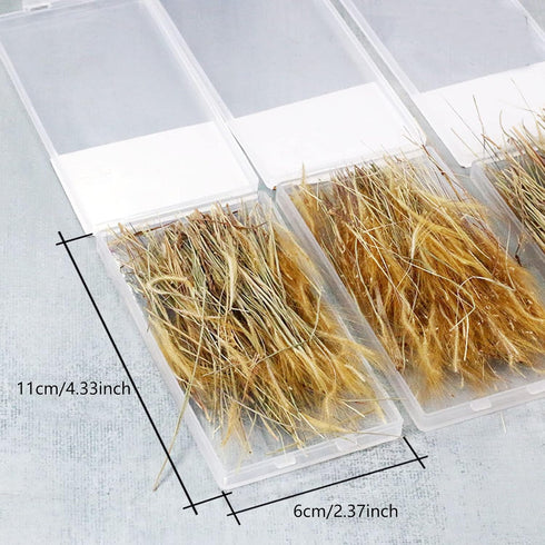 Cayway Miniature Static Grass Model Grass Tufts Model Wheat Static Artificial Grass for Train Landscape Railroad Scenery...
