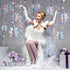 JULMELON 15Pcs Frozen 3D Hanging Snowflakes Decorations, Holographic Snowflakes Garland Silver Snowflakes for Winter Wonderland Decorations Frozen...