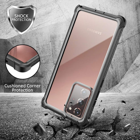 Dexnor for Galaxy Note 20 Ultra Case with Screen Protector Clear 360 Full Body Rugged Protective Shockproof Hard Back Cover Heavy Duty Defender Bu...