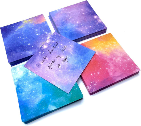 Origami Kit, 400 Sheets Double-Sided Galaxy Pattern Origami Paper with 100 Sheets of Each Galaxy pattern, DIY Crafts for Kids, School Projects, De...