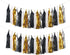 MerryNine Tissue Tassels Garlands 30PCS, 14 Inch Garland Banner Paper Tassels for Wedding, Baby Shower, Event & Party Supplies Decoration (Gold/Si...