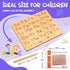 LOOIKOOS Wooden Letters Practicing Board, Double-Sided Alphabet Tracing Tool Learning to Write ABC Educational Toy Game Fine Motor Skill Developme...