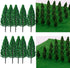 10Pcs Model Pine Cedar Trees 1:25 Green Architecture Tree for O G Scale Railway DIY Scenery Landscape Layout Natural Green 16cm/6.3inch...