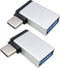 Right Angle USB C to USB 3.0 Adapter 90 Degree Type C Male to USB A 3.0 Female Converter,On The Go(OTG) for Smartphone,Laptops,Mouse Keyboards,Mor...