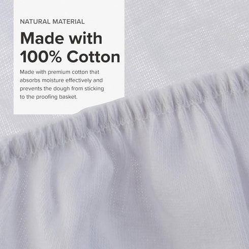Frieling Brotform Liner Round 10", 100% Cotton...