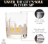 Greenline Goods Whiskey Glasses - 10 Oz Tumbler for New York Lovers (Single Glass) - Etched with New York Skyline - Old Fashioned Rocks Glass...