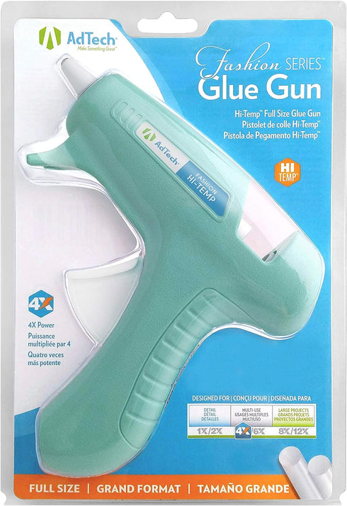 AdTech Hi-Temp Full Size Hot Glue Gun - High Temperature Heavy Duty Adhesive Applicator - Mint - Ideal for Crafts, DIY Projects & Repairs...