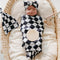 Little Jump newborn swaddle set with Matching Hat and Bow Set, Wooden Birth Announcement Card, Soft Stretchy swaddle blankets announcement outfit ...
