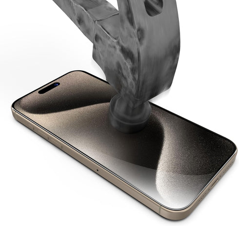 Magic-APP IPhone 15 pro Screen Protector,9H Hardness, HD Clear Tempered Glass, Auto Dust-Elimination, Bubble Free, Full Coverage, Easy Installatio...