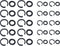 Contains 20 1/2" 3/8' Set Impact Wrench Retainer Rings Wrench Socket Clip with O-Rings Replacement for Electric Wrench/Pneumatic Wrench Square Dri...