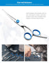 Dog Grooming Scissors with Safety Round Tips?Professional 5 in 1 Dog Grooming Kit ?Dog Scissors for Grooming Sharp and Durable, DGS001...