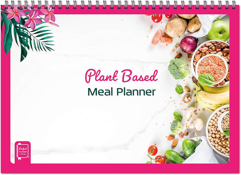 Perfect Planner Company - Plant-Based Weekly Meal Planner - A4 Spiral Bound Pad - Vegan Meal Planner & Nutrition Tracker - Shopping List & Freezer...