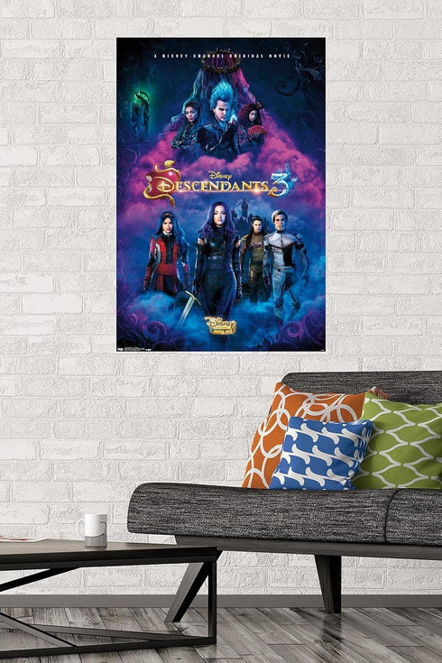 Trends International Disney Descendants 3 - One Sheet Wall Poster, 22.375" x 34", Poster & Mount Bundle...