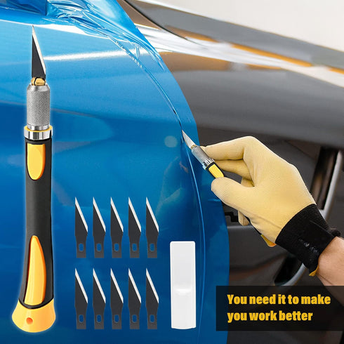 NEWISHTOOL Precision Hobby Knife Set Utility Exacto Knife Set with 10 PCS Fine Point Razor Art Knife Tool for Architecture Modeling, Pumpkin Cutti...