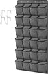 homyfort Over the Door Shoe Organizer, Hanging Shoe Rack Storage Holder with 24 Large Pockets for Closet Door, Men Women Kids Shoes, Cruise (Black...