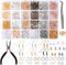 Hypoallergenic Earring Hooks Hicdaw 2500Pcs Earring Making Kit Earring Hooks with Jump Rings Earring Backs Pliers Tweezers Jump Ring Opener for DI...