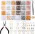 Hypoallergenic Earring Hooks Hicdaw 2500Pcs Earring Making Kit Earring Hooks with Jump Rings Earring Backs Pliers Tweezers Jump Ring Opener for DI...