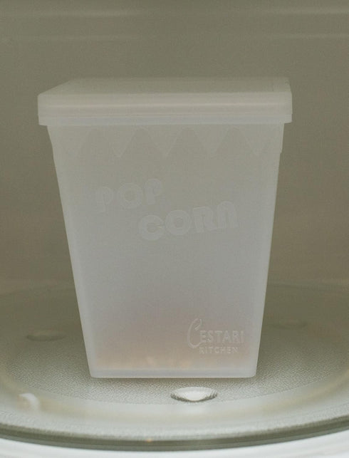 Microwave Air Popper | BPA Free Premium European Grade Clear Platinum Silicone Popcorn Maker | Replaces Microwave Popcorn Bags | Enjoy Air Popped ...