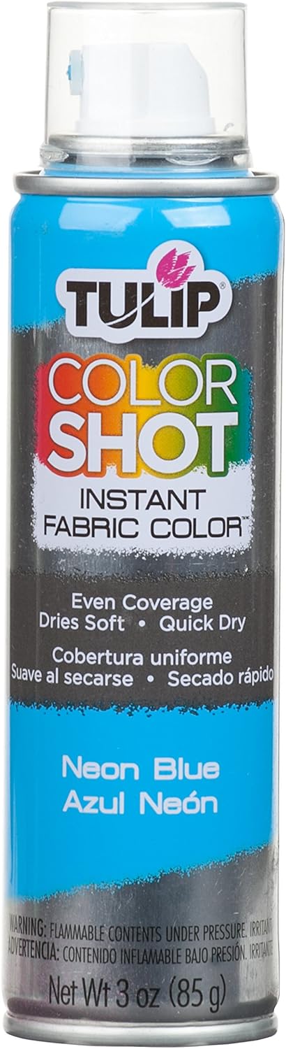 Tulip ColorShot Instant Fabric Color 3oz. Neon Blue...