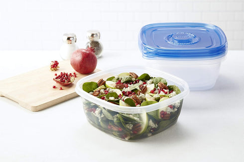 GladWare Family Size Food Storage Containers, XL | Large Square Food Storage, Containers Hold up to 104 Ounces of Food, Large Set 3 Count Food Con...