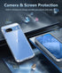 FNTCASE for Google-Pixel 8a Case Clear: Support Wireless Charging Military Grade Drop Protection Anti Yellowing Cell Phone Cover - Rugged Durable ...