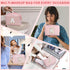 Birthday Gifts for Women Her, Initial D Travel Cute Makeup Bag Large Capacity Make Up Bag Cosmetic Bag for Women Toiletry Bag Skincare For Teens P...