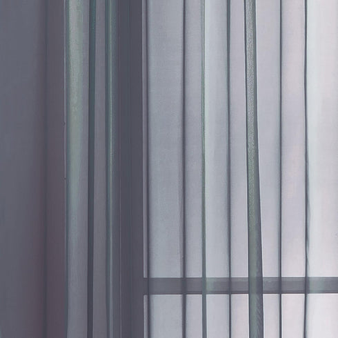 Window Elements Diamond Sheer Voile Extra Wide 56 x 90 in. Rod Pocket Curtain Panel, Indigo...