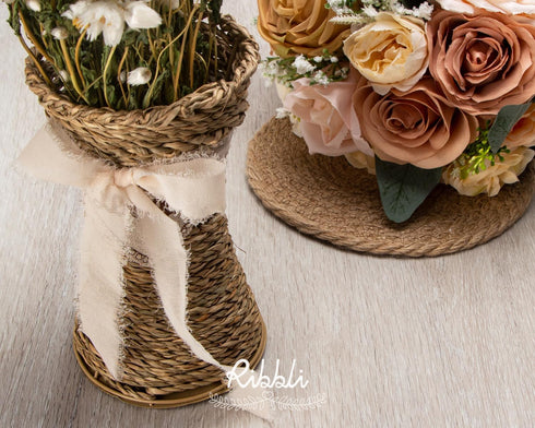 Ribbli Champagne Chiffon Ribbon 1 Inch x 20 Yard Handmade Fringe Chiffon Silk Ribbon Nude Ribbon for Gifts Wrapping, Wedding Invitations, Bridal B...