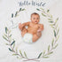 lulujo Baby’s First Year Milestone Blanket and Card Set | 40in x 40in (Hello World)...