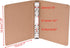 BCP 2pcs Kraft Paper 6-Holds Round Ring Binder Binding Hard Cover Protector for Journal Note Book (A6 Size)...