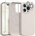 GONEZ for iPhone 15 Pro Max Case Silicone, Compatible with Magsafe, 2X Camera Protector + 2X Screen Protector, Soft Anti-Scratch Microfiber Lining...