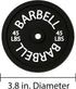 Barbell Bumper Plate Drink Coasters Set of 6, Round Black Silicone Coasters for Coffee Table, Absorbent Coaster for Drinks, Fitness Gym Gifts for ...