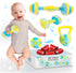 Skywin Baby Workout Toys Fit Training - Baby Shower Set of 4 Soft, Durable and Safe Plush Baby Rattle Toys for Ages 0+...