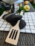 Long Handle Slotted Wooden Spoon 16 inch – European Made Heavy Duty Large Wooden Spatula & Stir Paddle – 100% Natural Solid Hardwood – Healthy and...