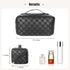 Makeup Bag, Large Capacity Travel Cosmetic Bag, Extra Large Makeup Bag,Portable Travel Makeup Bag Cosmetic Bag PU Makeup Organizer Bag Toiletry Ba...