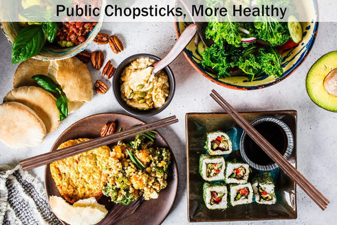 GLAMFIELDS 12 Inches Long Wenge Wood Chopsticks for Hotpot Reusable Chinese Style Chopsticks Kitchen Chop Sticks 2 Pairs...