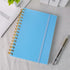 Bullet Dotted Spiral Notebook, A5 Blue Notebook Journal 5x5 Dotted Grid Graph Paper with Painting Stencil 300 Pages/150 Sheets for Office School W...