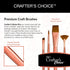 Royal & Langnickel Crafter's Choice Pro Synthetic Sable Mop Craft Brush Set, 3pc...