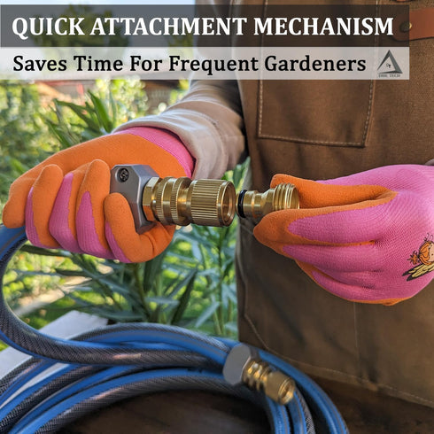Heavy Duty Water Hose Quick Connect Fittings (Premium Brass for Superior Durability), Quick Release Hose Connector, Fit for 3/4" Gardening Hoses, ...