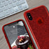 MATEPROX Compatible with iPhone Xs case,Compatible with iPhone X Glitter Bling Sparkle Cute Girls Women Protective Christmas Case -Red...