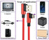 (23cm/9inch 90 Degree Micro USB Cable Right Angle USB 2.0 A Male to Micro Male Fast Sync & Charging Cable for Android, Samsung, LG,Huawei, Smartph...