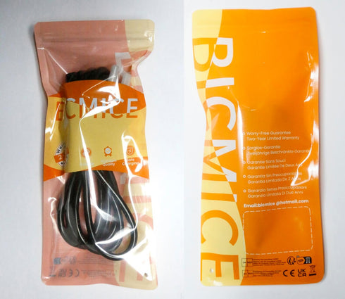 Bicmice 18AWG Power Cord for Tv Computer Pc Monitor Samsung Dell Vizio LG Asus Laptop Monitor Power Supply NEMA 5-15P to C13 Power Cable 10A 125V ...