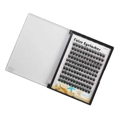 Large Tray- 10-20MM Available 120 Pcs D Curl Cluster Eyelashes Makeup Volume Eye Lashes Extensions Natural Long Wide Stem Individual False Eyelash...