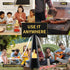Food Fan for Tables, Portable Food Fans with Tea Lights Candles for Outdoor & Indoor Tables...