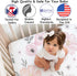 Sweet Jojo Designs Baby Mini Crib Sheets (Pink/Grey Boho Floral) for Girls, Infant Nursery, Toddler Room - Fitted Portable Pack and Play Size Matt...