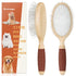 Dog Brush for Long Haired Dogs, Deshedding Dog Brush, 27mm Extra Long Pin Brush, Dog Grooming Brush for Shedding - Ash Wood Material, Non-Slip Rub...