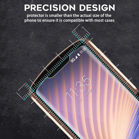 Orzero (2SET 8PCS) Compatible for Motorola Razr 5G 2020 Soft TPU Screen Protector and Back Protector (Not Glass), High Definition Anti-Scratch Bub...